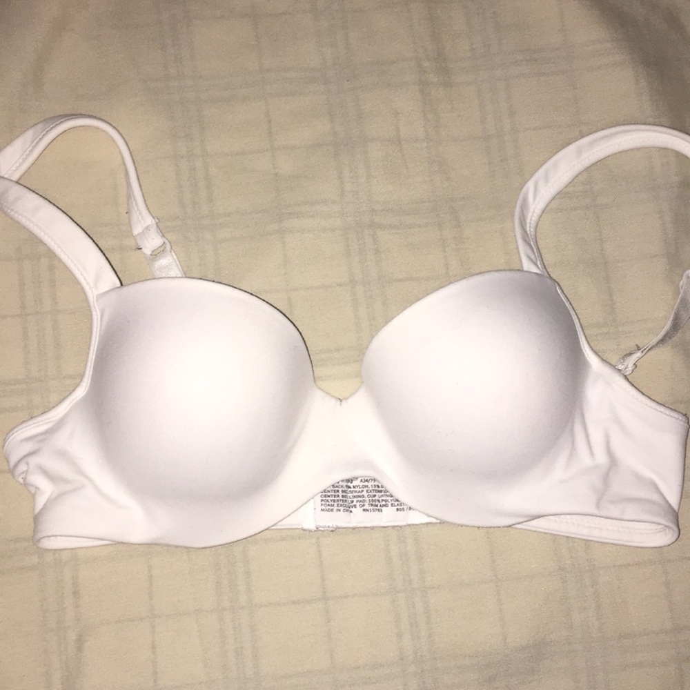 Petite womens white bra